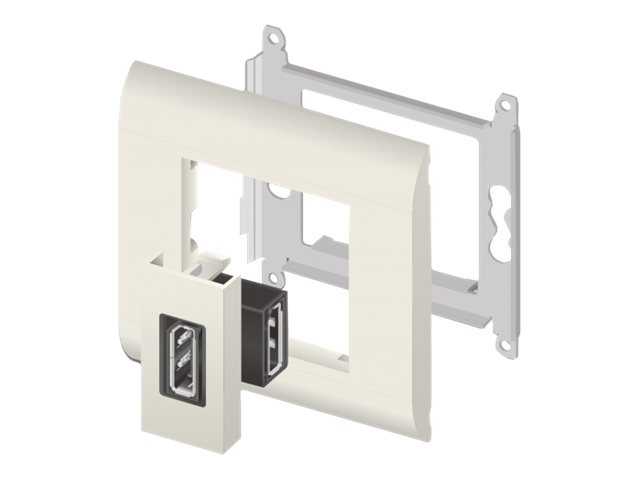 Delock Easy 45 - klik i-modul - hvid, RAL 9003