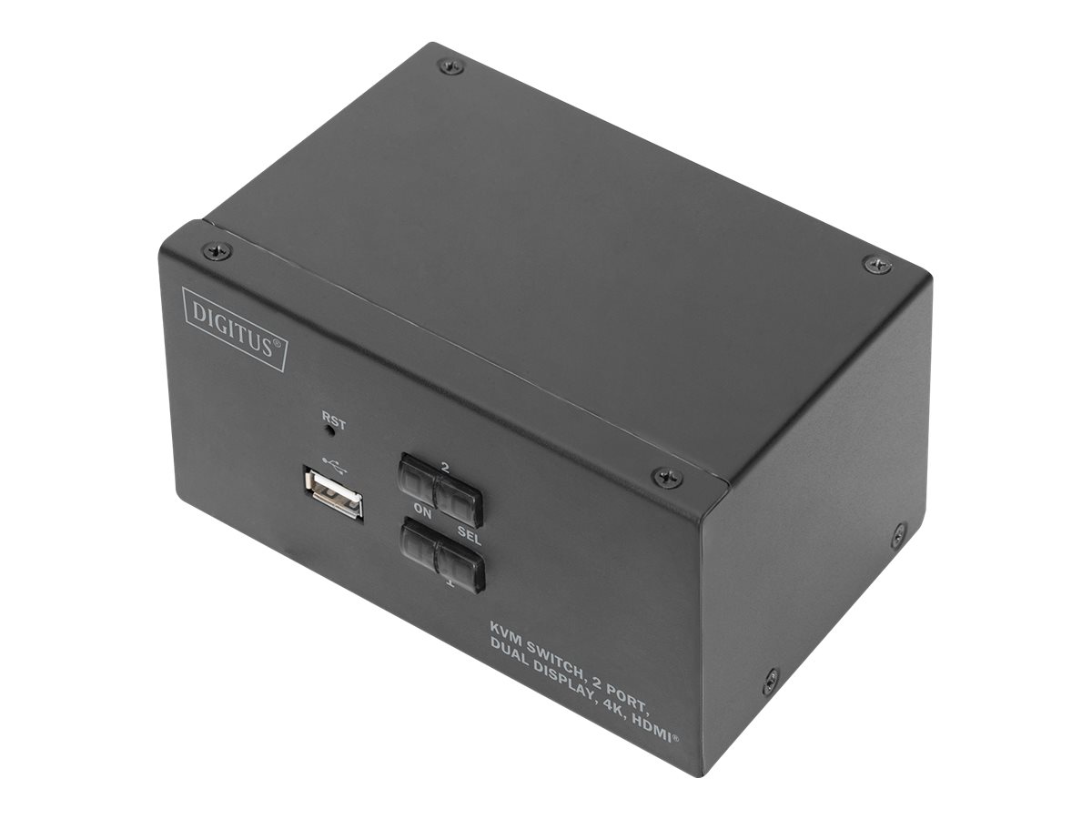 DIGITUS DS-12860 KVM / audio / USB switch Desktop