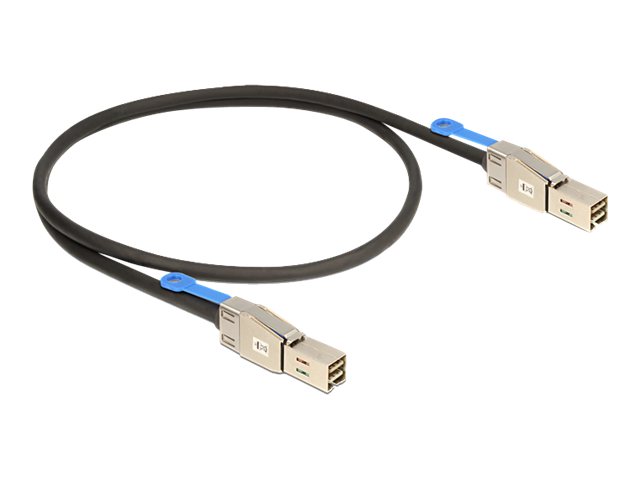 DeLOCK Serial Attached SCSI (SAS) eksternt kabel Sort 1m