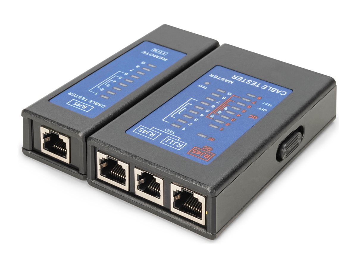 Digitus Dn-14001-2 Netværkskabeltester Poe Tester Sort