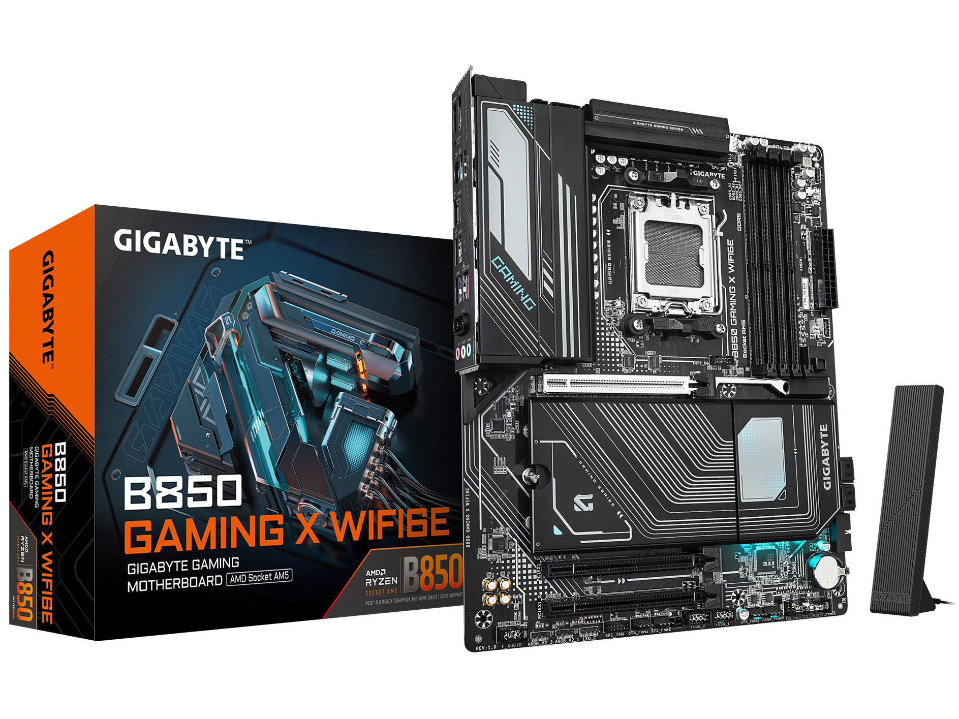 GIGABYTE B850 GAMING X WIFI6E Bundkort - AMD B850 - AMD AM5 socket - DDR5 RAM - ATX