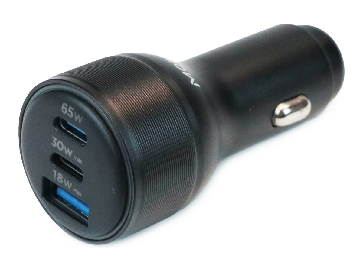 Mobilis Bilstrømsadapter 95Watt 1xUSB-A 3.0 2xUSB-C