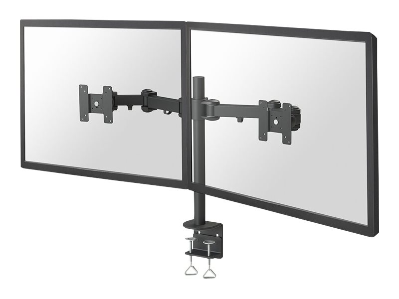 Neomounts FPMA-D960D - Monteringssæt - fuld bevægelse - for 2 LCD displays - sort - skærmstørrelse: 10-27 - klemmemonterbar, skrivebordsmonterbar