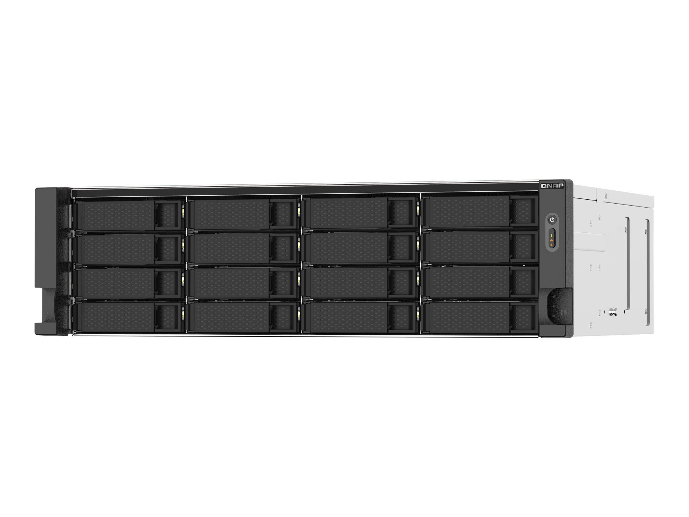 QNAP TS-1673AU-RP - NAS-server - 16 bays - rackversion - SATA 6Gb/s - RAID 0, 1, 5, 6, 10, JBOD, 5 hot spare, 6 hot spare, 10 hot reserve - RAM 16 GB - Gigabit Ethernet / 2.5 Gigabit Ethernet - iSCSI support - 3U