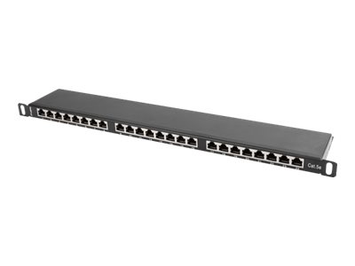 Lanberg PPS5-0024-B - patch panel - 0.5U - 19"