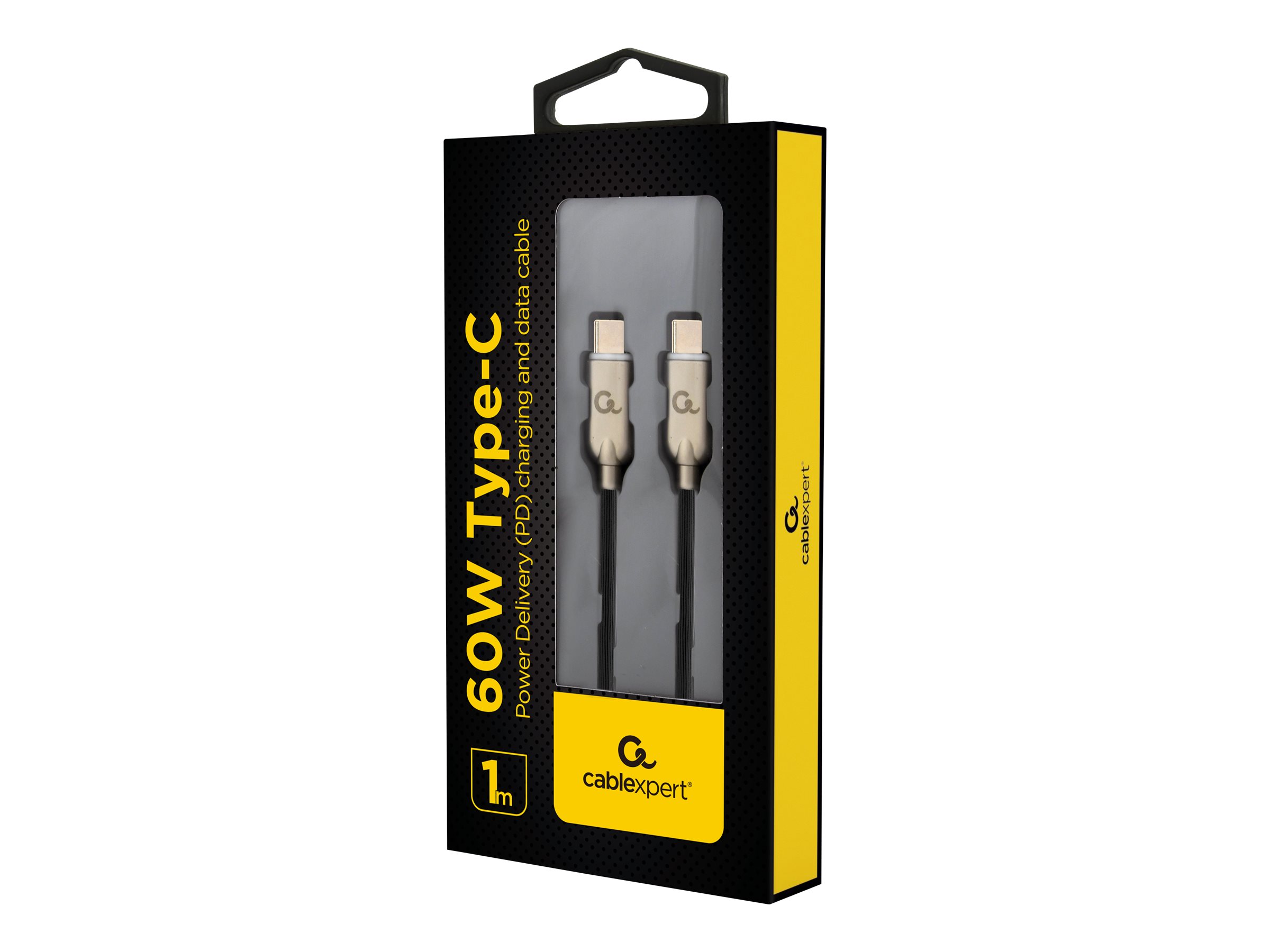 Cablexpert USB 2.0 USB Type-C kabel 1m Sort