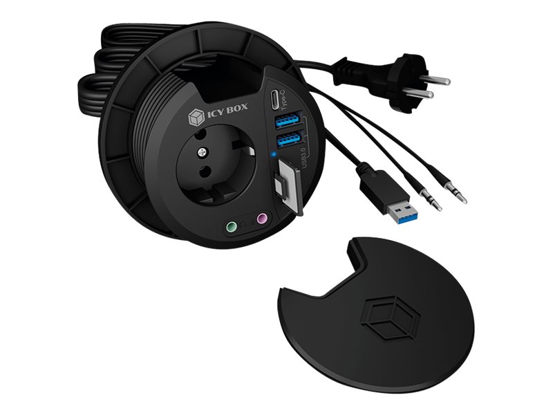 ICY BOX IB-HUB1430-CR Sort