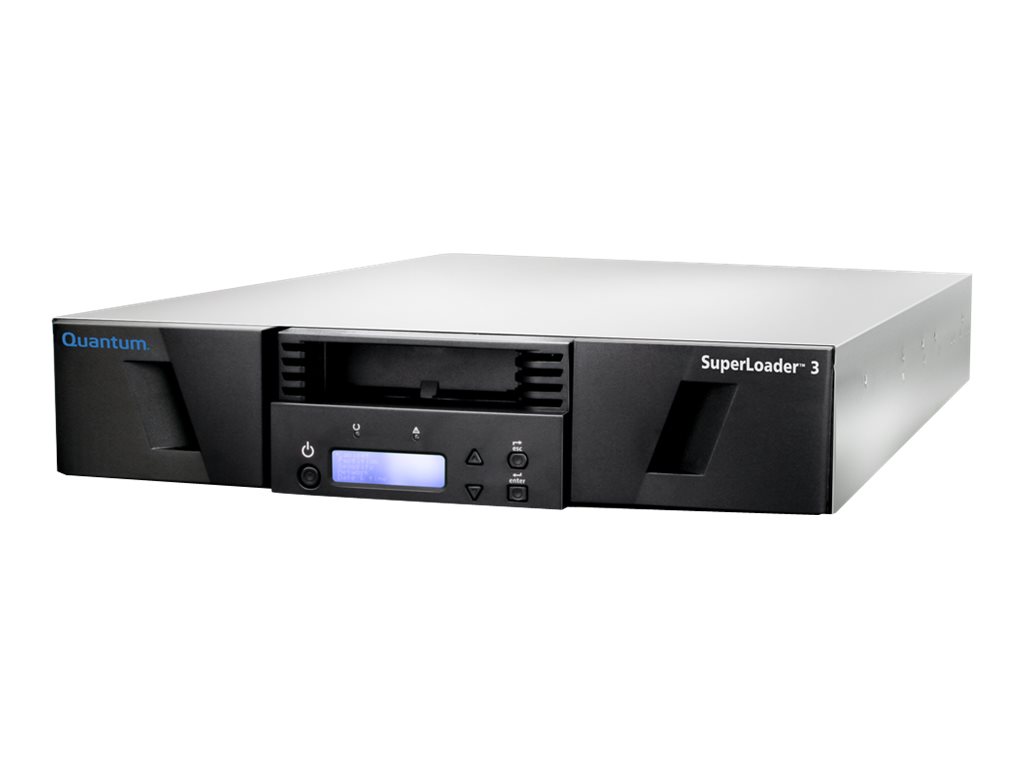 Quantum SuperLoader 3 with (Model C) drive(s) - Bånd-autoloader - 288 TB / 720 TB - udvidelsesenheder: 16 - LTO Ultrium (18 TB / 45 TB) - Ultrium 9 - SAS-3 - rackversion - 2U - stregkodelæser, kryptering