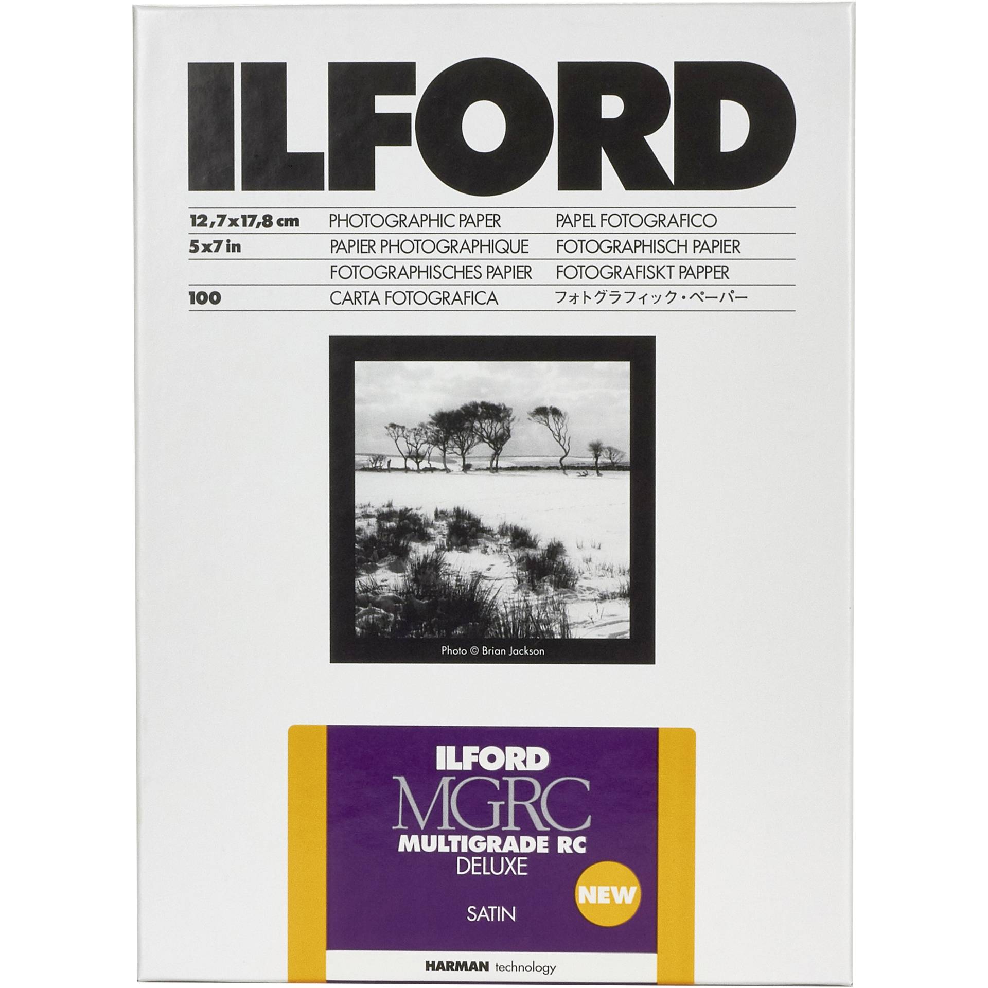 Ilford Photo Multigrade Rc Deluxe Satin 12.7x17.8cm 100 - Tilbehør til foto