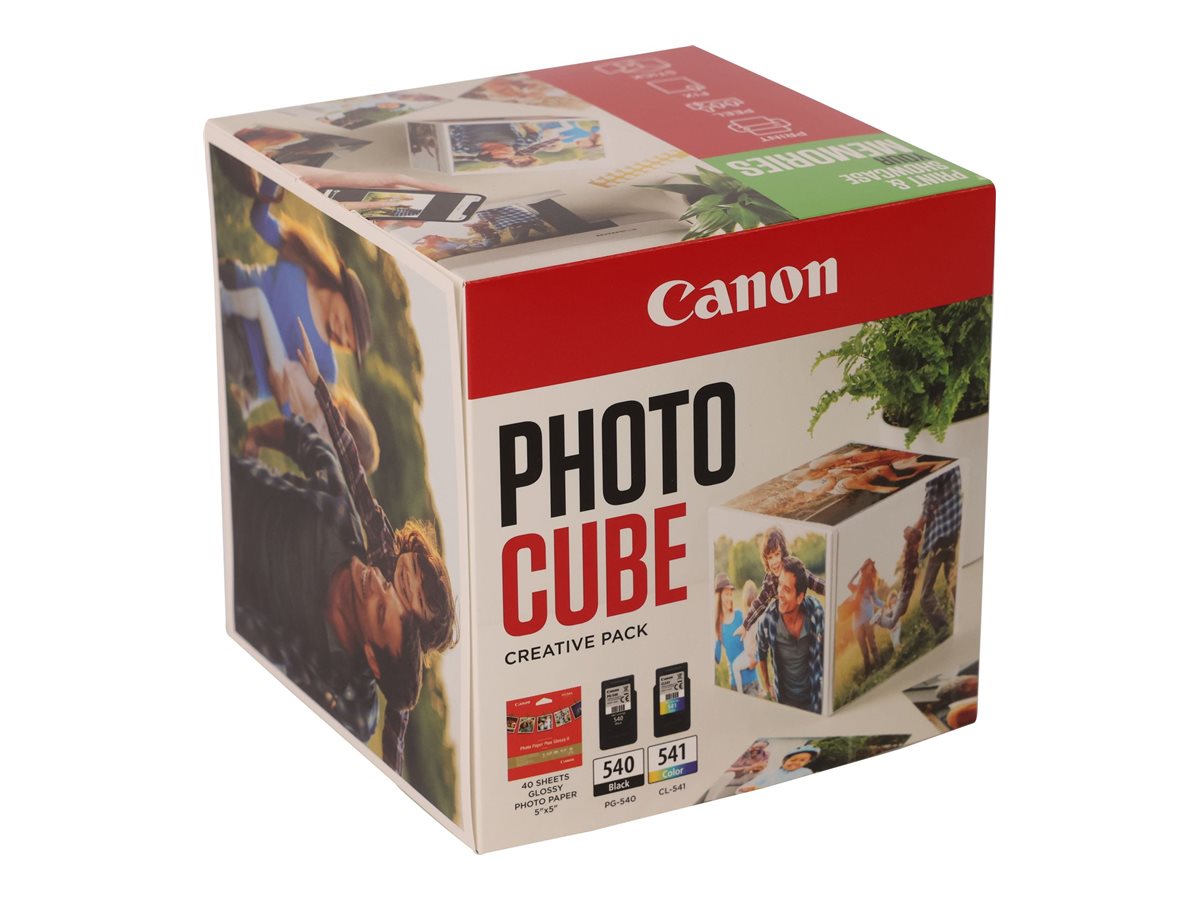 Canon Photo Cube Creative Pack - 2-pack - black colour (cyan magenta yellow) - original - glossy - ink cartridge / paper kit