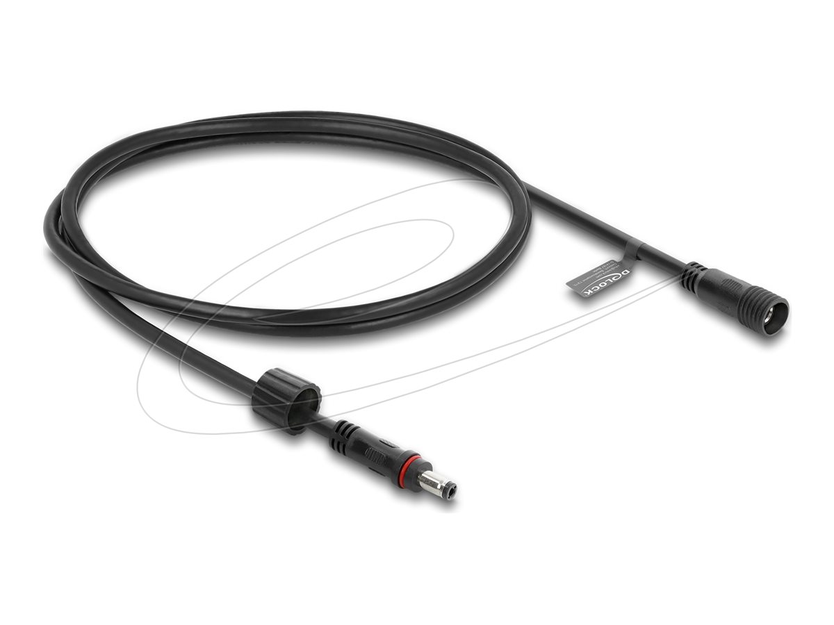 Delock - forlængerkabel til strøm - DC jack 5,5 mm x 2,5 mm til DC jack 5,5 mm x 2,5 mm - 50 cm