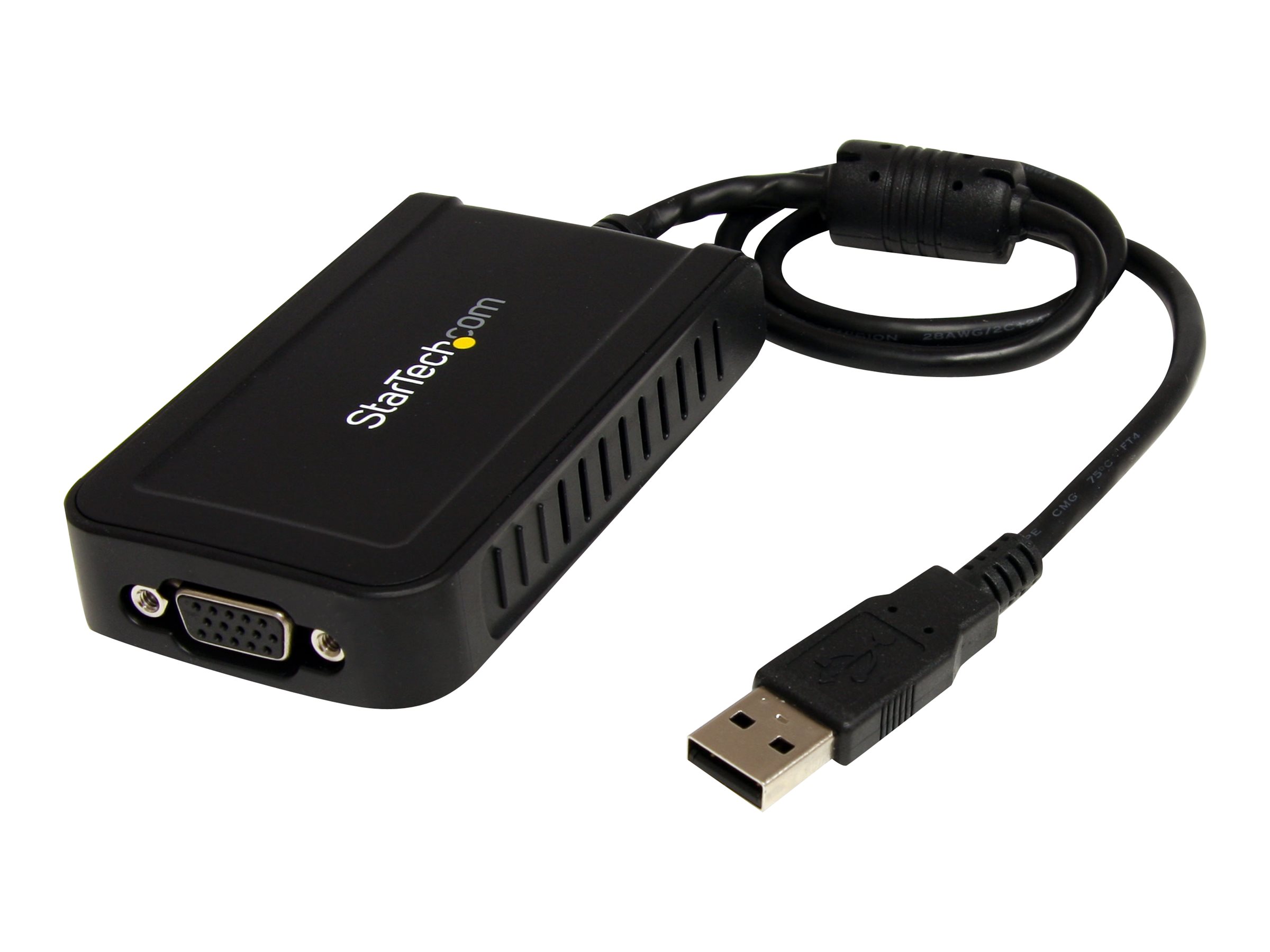 StarTech.com USB to VGA Adapter - 1920x1200 - External Video & Graphics Card - Dual Monitor Display Adapter - Supports Windows (USB2VGAE3) USB / VGA