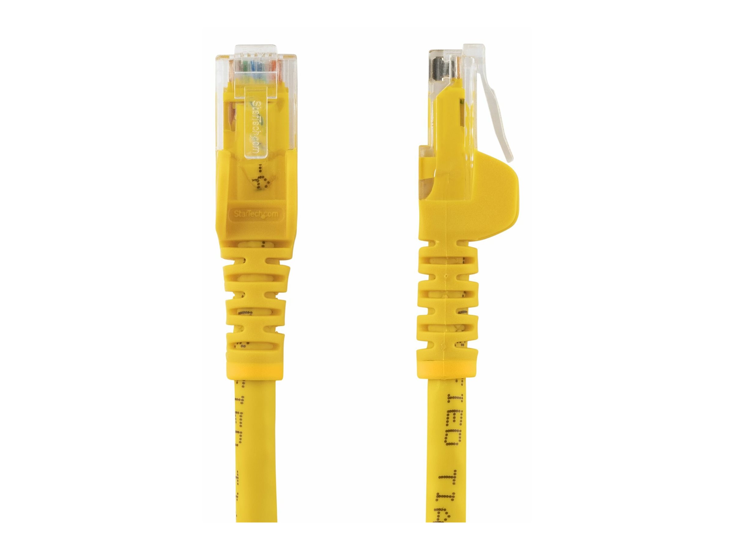StarTech.com 1m CAT6 Ethernet Cable, 10 Gigabit Snagless RJ45 650MHz 100W PoE Patch Cord, CAT 6 10GbE UTP Network Cable w/Strain Relief, Yellow, Fluke