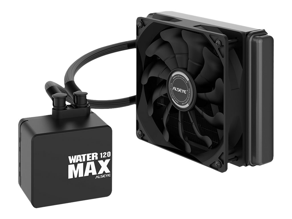 Inter-Tech ALSEYE Max 120 Processors flydende kølesystem 1-pack Sort 120 mm