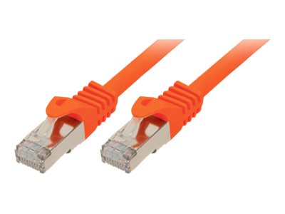 SCONN Shiverpeaks BASIC-S patch cable - 1 m - orange - Orange - 1meter