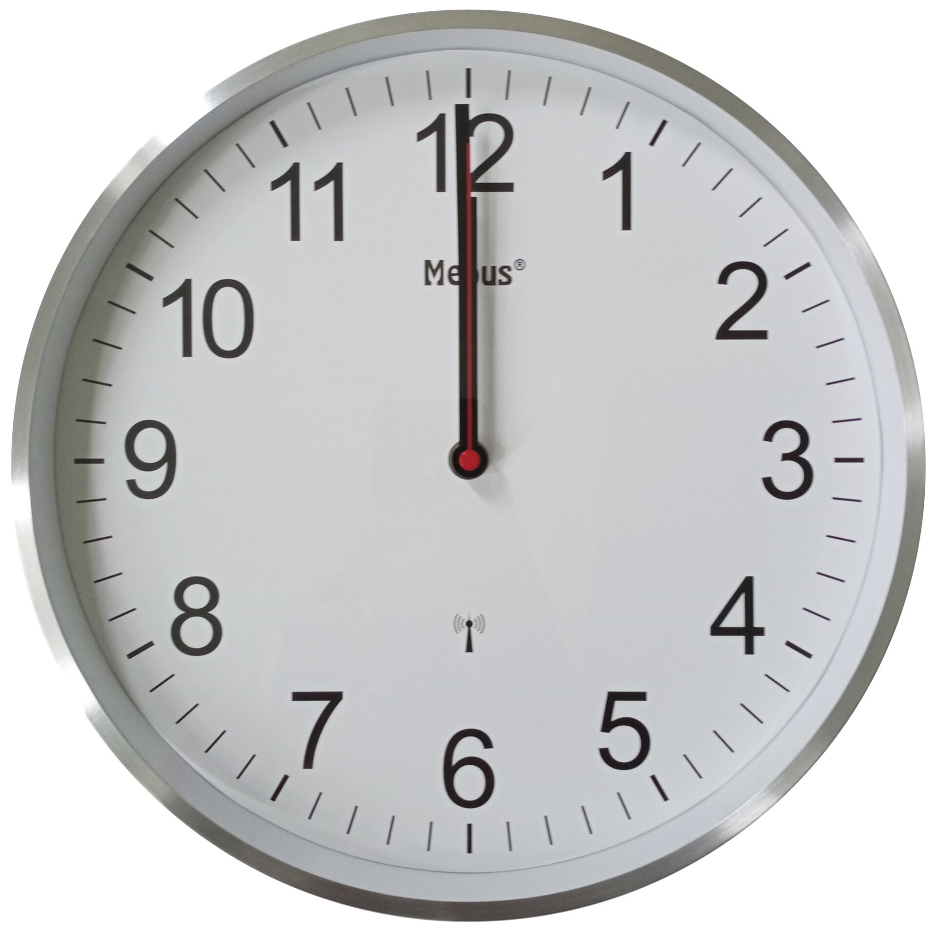 Mebus 19411, Væg, Mechanical clock, Rund, Hvid, Metal, Moderne