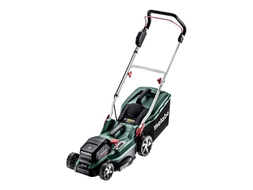Metabo RM 36-18 LTX BL 36 - Græsslåmaskine - ledningfri - 18 V - 5.2 Ah - 2 batterier - 4000 opm - 36 cm - 14 kg