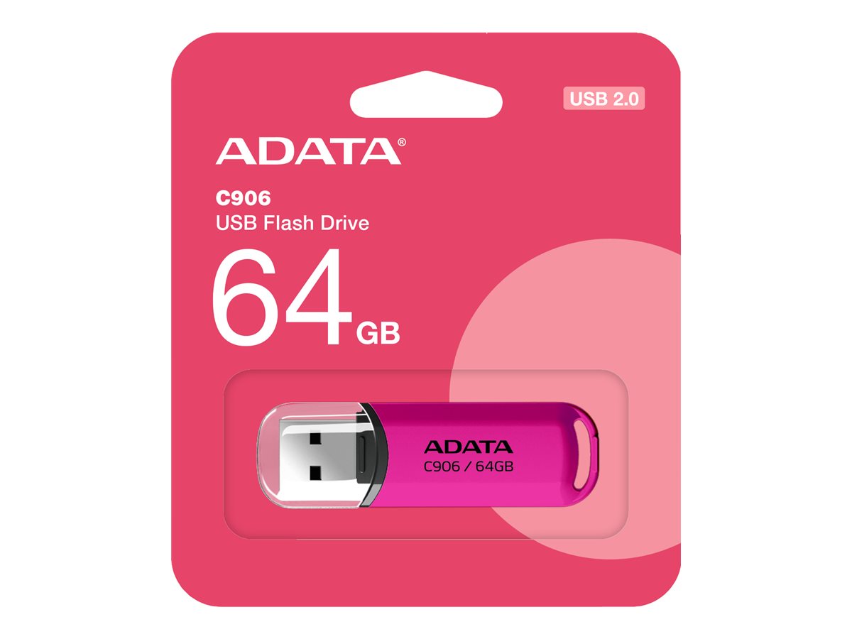 ADATA Classic Series C906 64GB USB 2.0 USB stick Pink