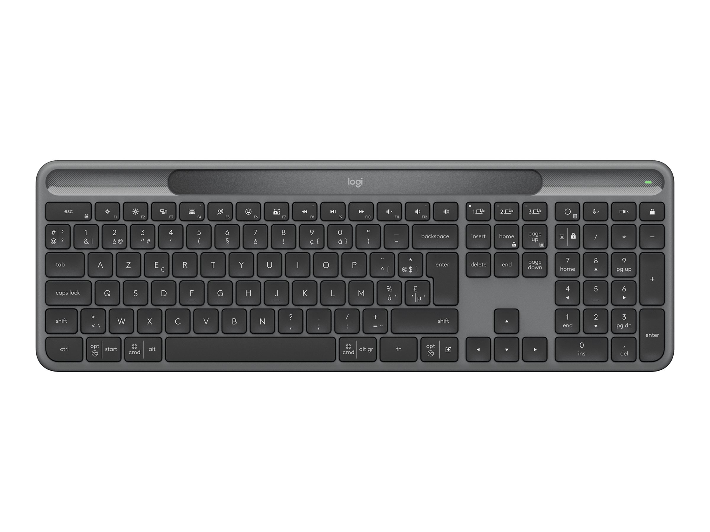 Logitech Signature Slim Solar+ K980 Tastatur Trådløs Belgisk
