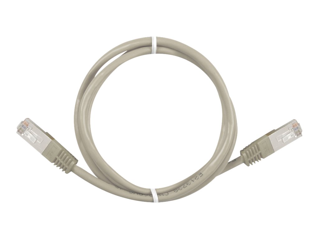 Sharkoon CAT 6 Kabel med afskærmning med folie og kobberfletning (SFTP 2m Patchkabel Grey