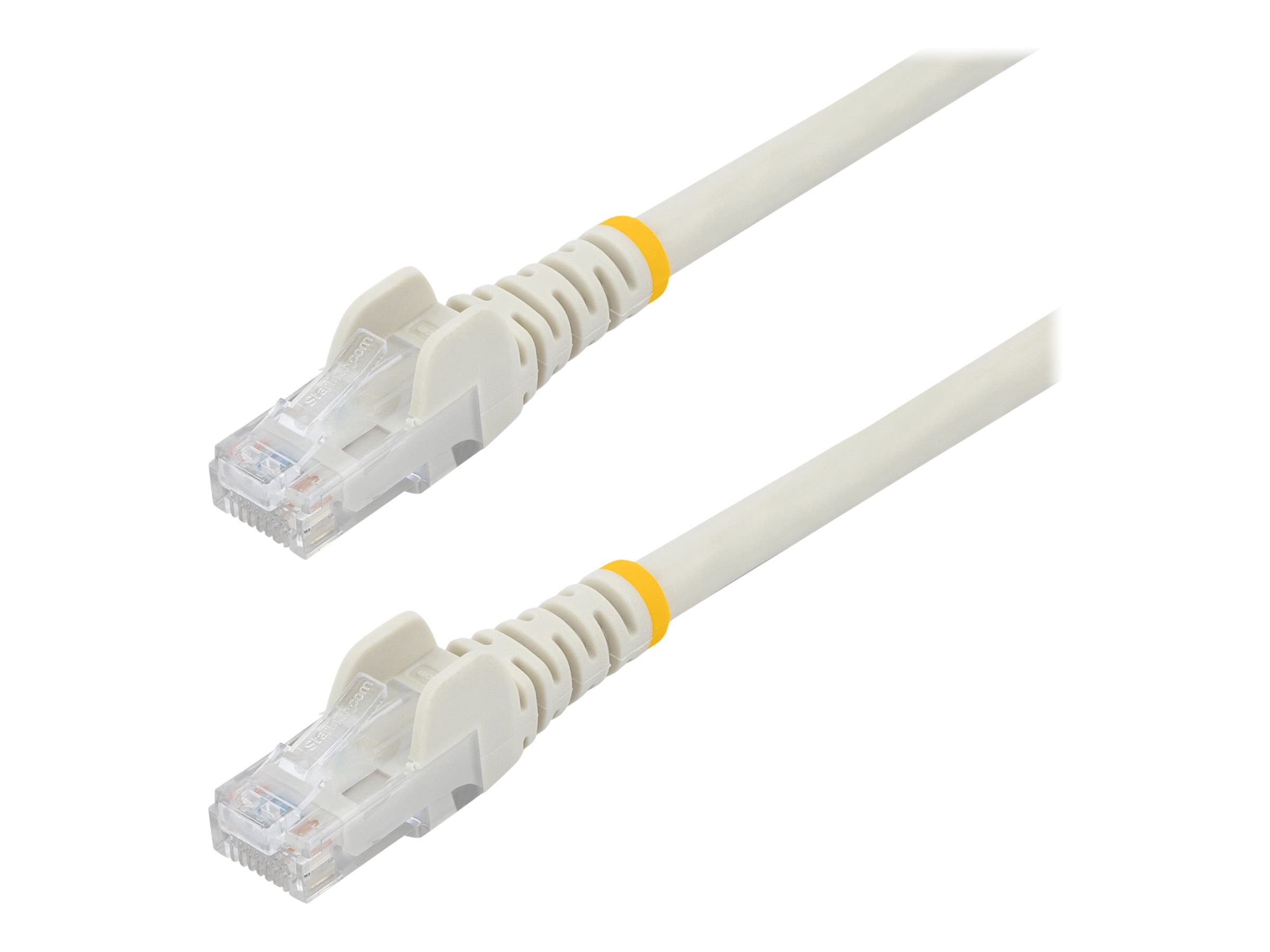 StarTech.com 1m CAT6 Cable - White Snagless CAT 6 Wire - 100W RJ45 UTP 650MHz Category 6 Network Patch Cord UL/TIA (N6PATC1MWH) CAT 6 Ikke afskærmet