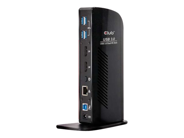 Club 3D SenseVision USB 3.0 Dual Display 4K60Hz Docking Station - Dockingstation - USB - DP - 1GbE