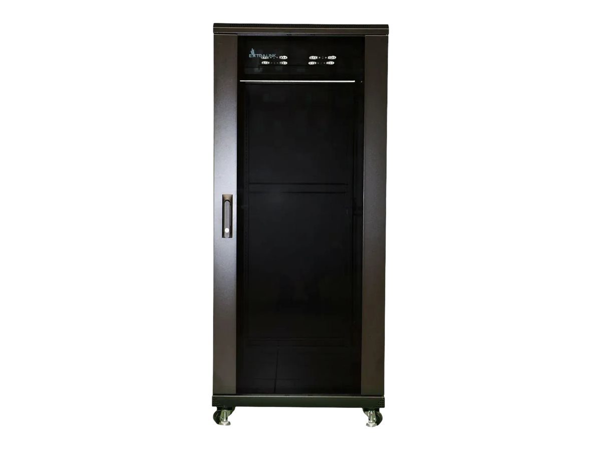 Extralink - Rack kabinet - 600x1000 mm - gulvstående - sort - 27U - 19