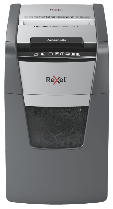 Makulator Rexel Optimum AutoFeed+ 130X krydsmakulering 4x28 mm (P-4)