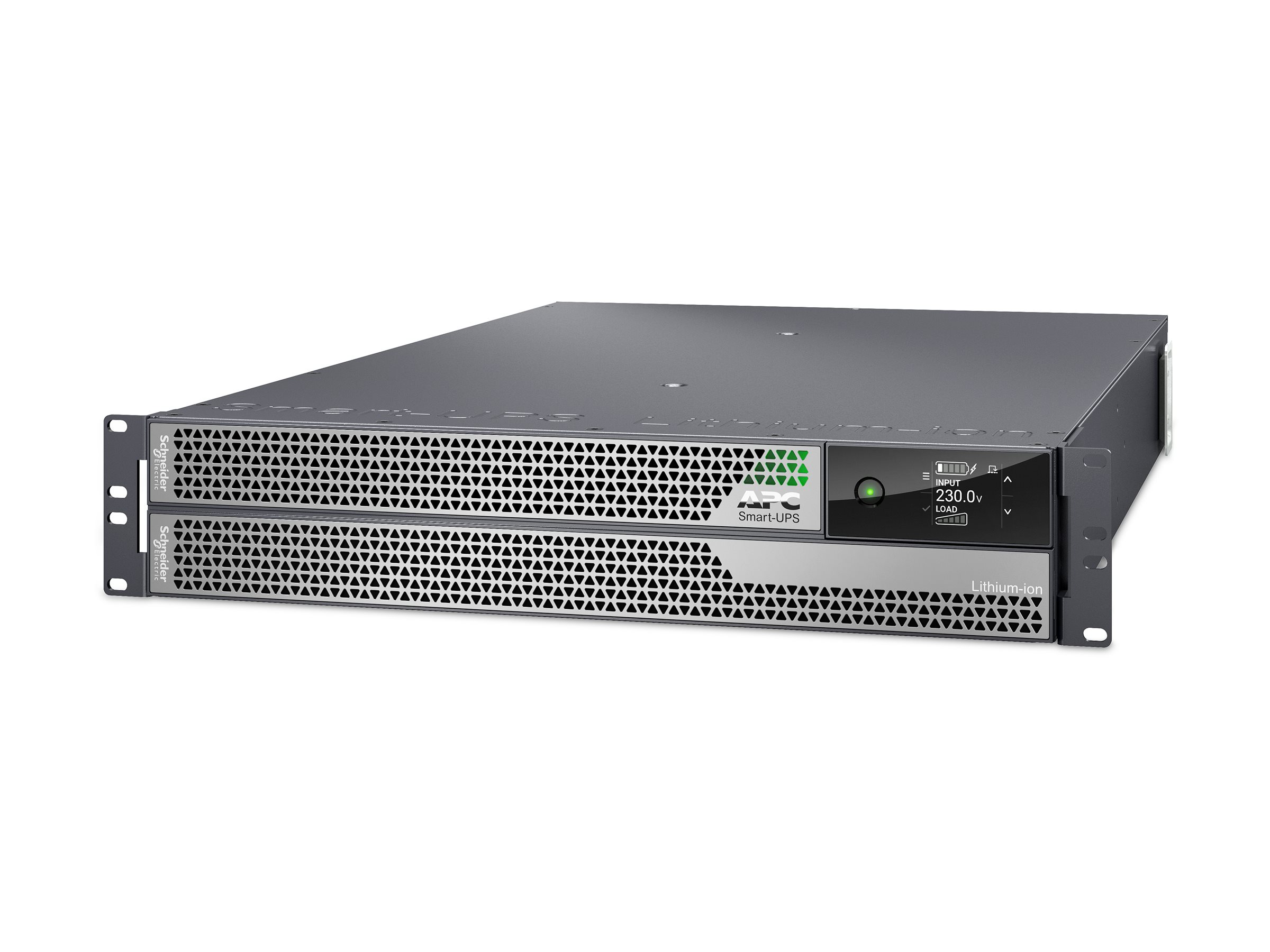 APC Smart-UPS Ultra On-Line - UPS (stativ-monterbar / ekstern) - AC 220-230 V - 5000 Watt - 5000 VA - Litiumion - USB, Ethernet - output-stikforbindelser: 10 - 2U - sølvgrå