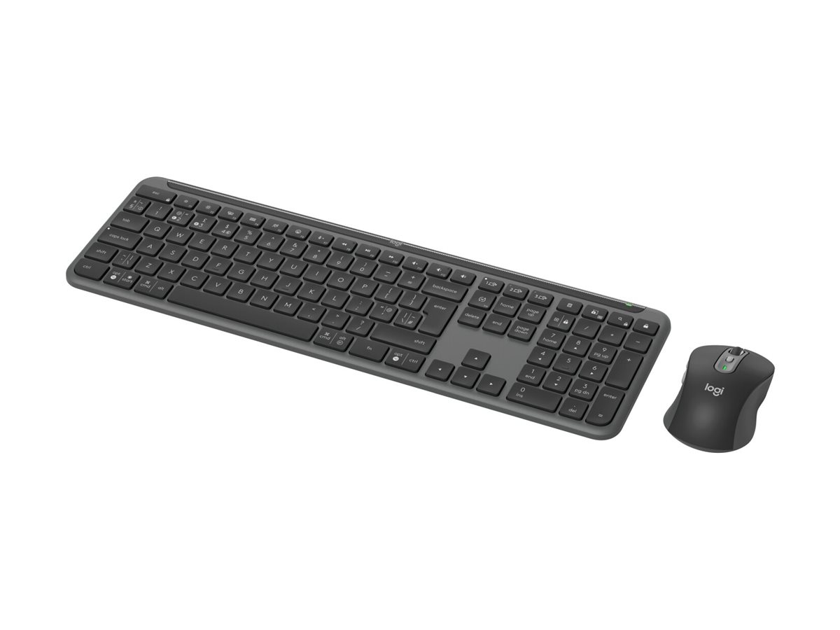 Logitech Signature Slim Combo MK950 Sæt med mus og tastatur Saks Trådløs Tysk