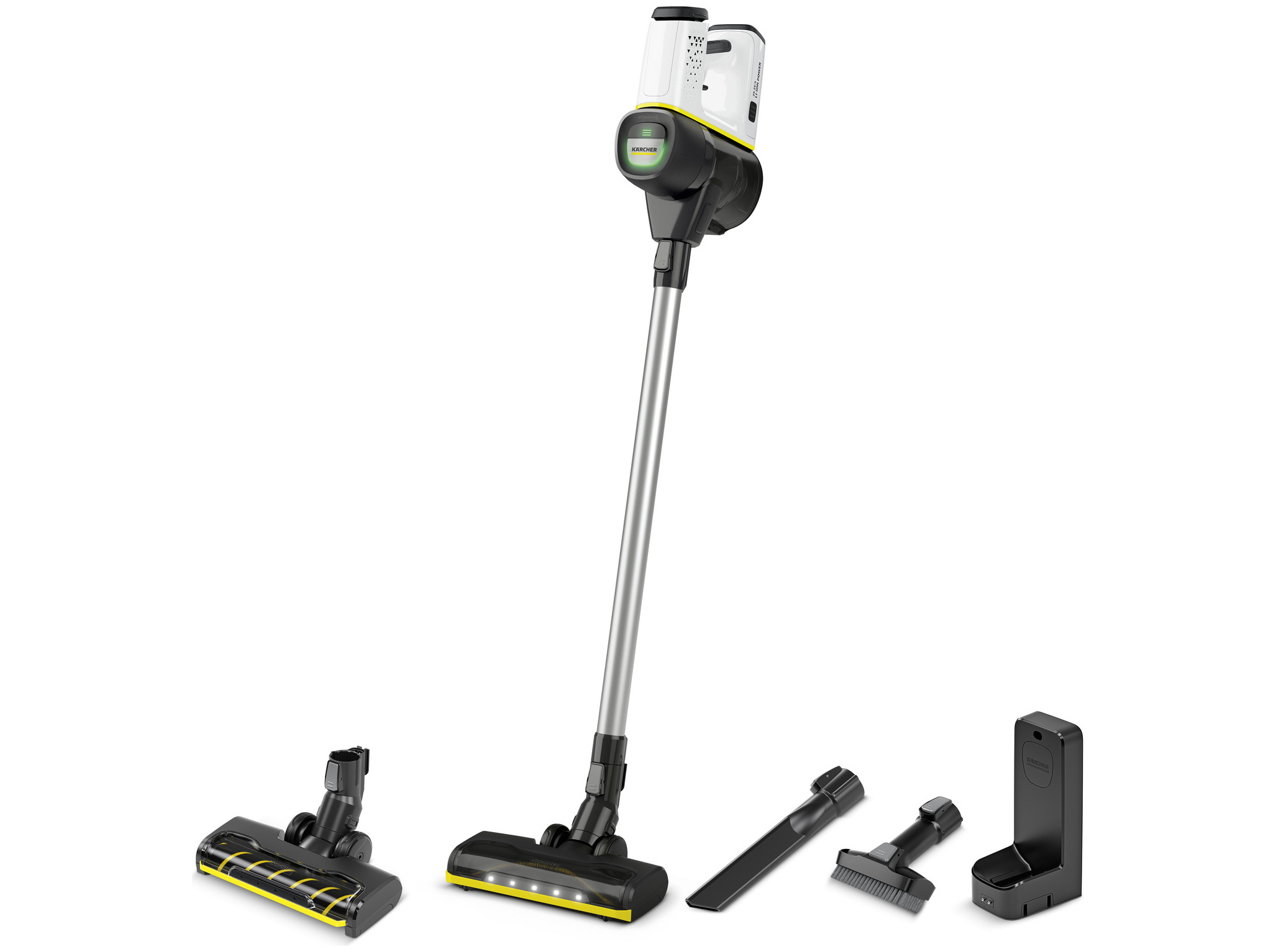 Kärcher Odkurzacz VC 6 Cordless ourFamily Duo, Stick vakuum, Poseløs, Hvid, 0,8 L, Metal, Dry