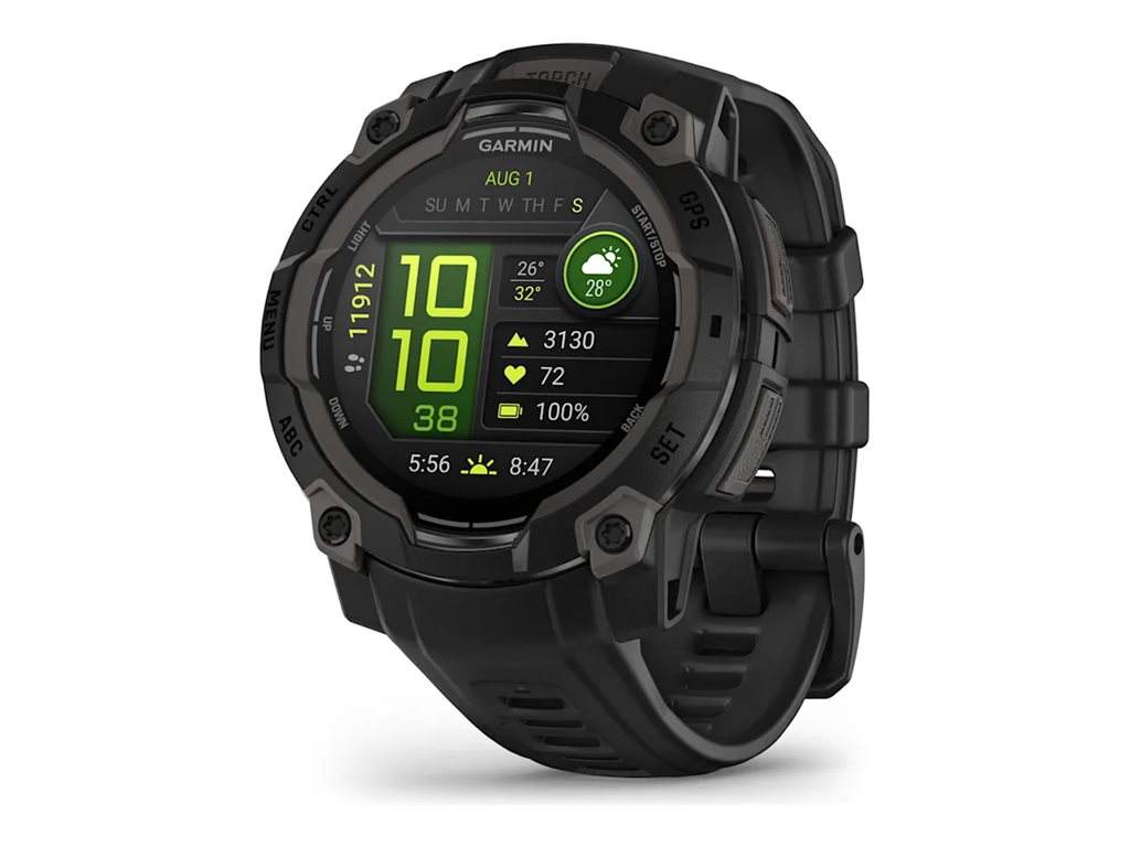 Garmin Instinct 3 45 mm AMOLED Sort Løbeur – Avancerede træningsfunktioner – Løbeshop