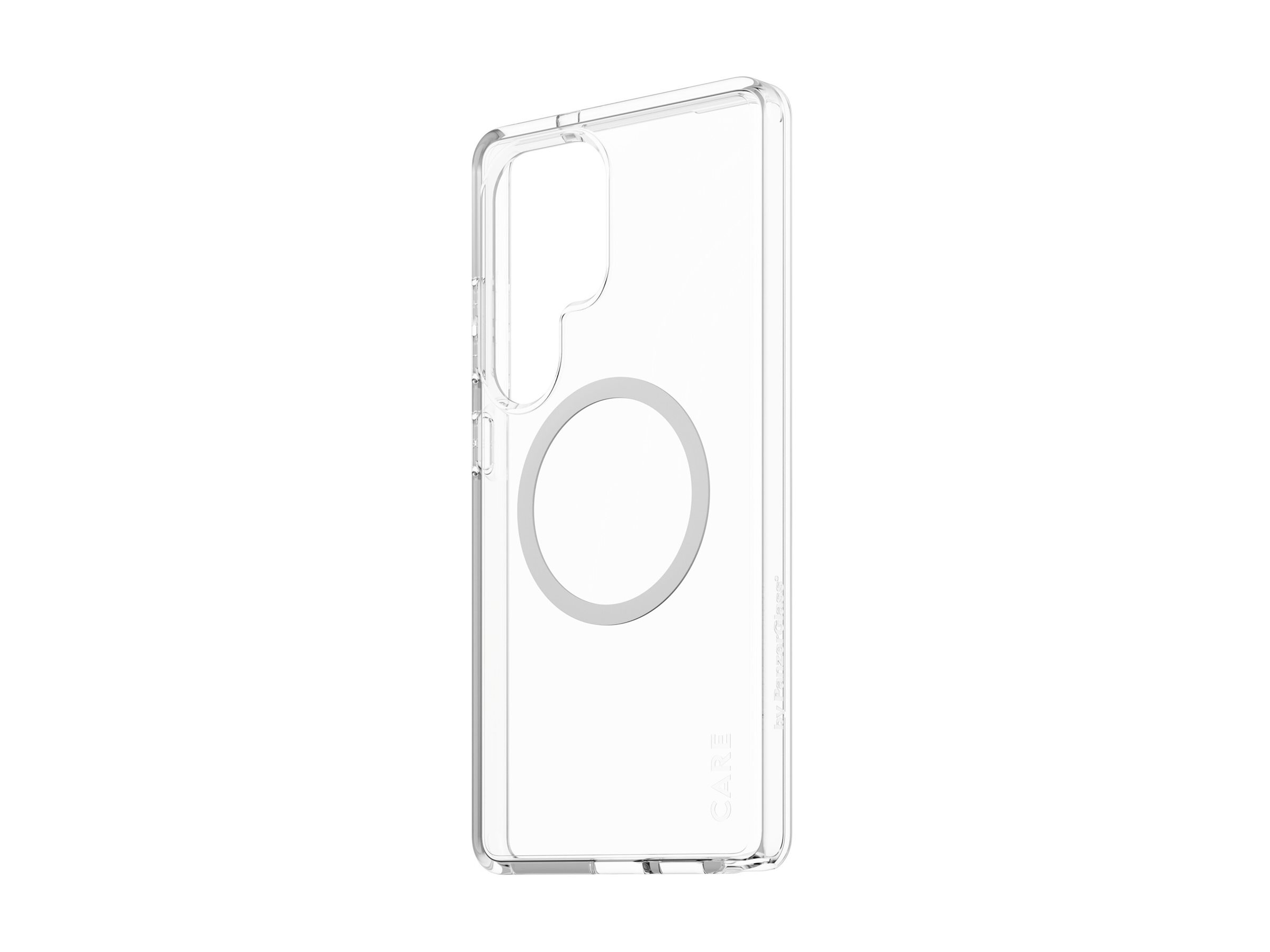 PanzerGlass CARE by Flagship Case Transparent Urban Combat w. White Qi Compatible Samsung Galaxy S25 Ultra Beskyttelsescover Transparent Samsung