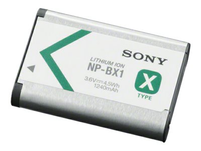 Sony NP-BX1 - Batteri - Li-Ion - 1240 mAh - for Sony ZV-1, ZV-1F  Cyber-shot DSC-HX95, HX99, RX100, WX700  VLOGCAM ZV-1A, 1G
