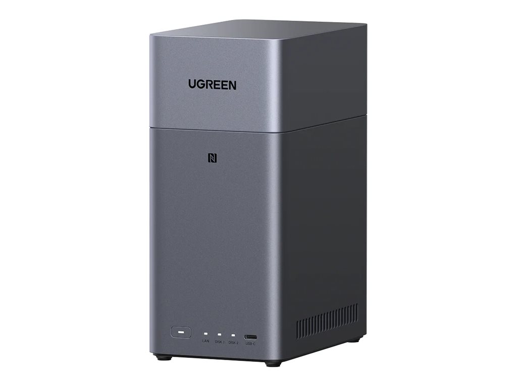 Ugreen DH2300 - NAS-server - 4 bays - SATA 6Gb/s - RAID 0, 1, JBOD - RAM 4 GB - Gigabit Ethernet