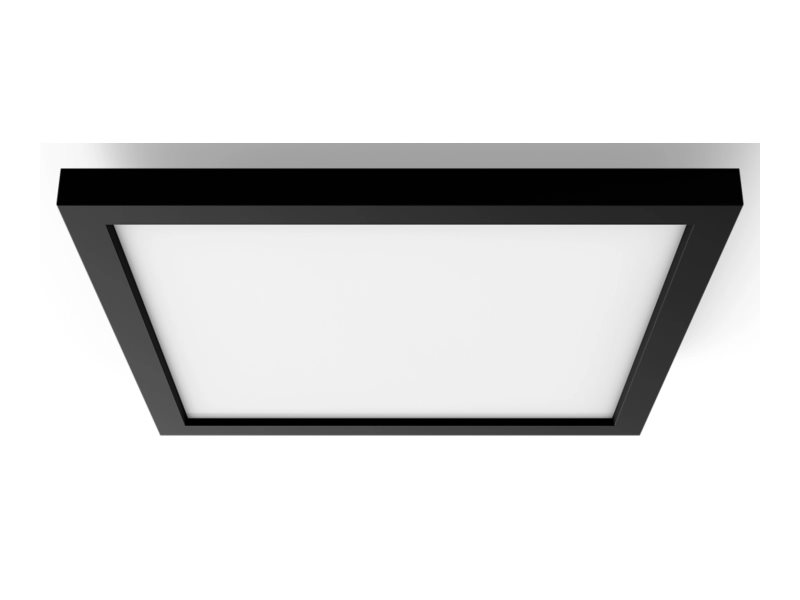 Philips Hue White ambiance Aurelle - Loftslyspanel - LED - 300 x 300 mm - 19 W - tunbar hvid - 2200-6500 K - kvadrat - sort ramme