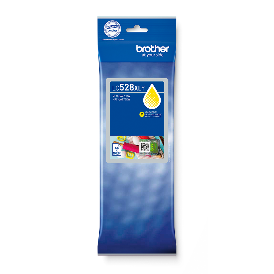Brother LC528XLY - Højtydende - gul - original - blækpatron - for Brother MFC-J3660, J3960, J6560, J6760, J6960, J6975, J6977  Business Smart MFC-J3960