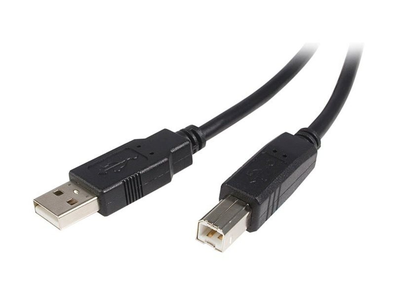StarTech.com 5m USB 2.0 A to B Cable M/M USB-kabel 5m Sort