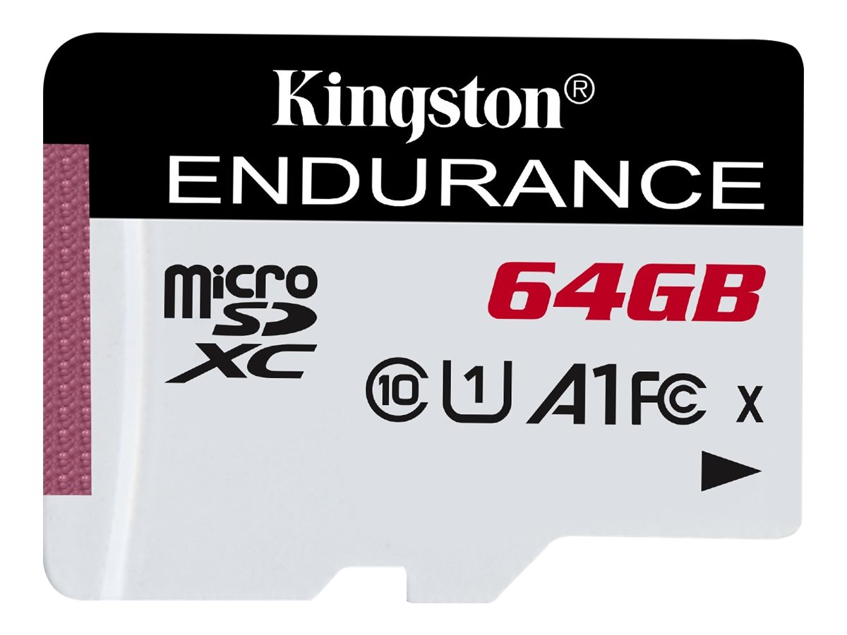 Kingston 64GB microSDHC Endurance 95R/30W C10 A1 UHS-I Card Only