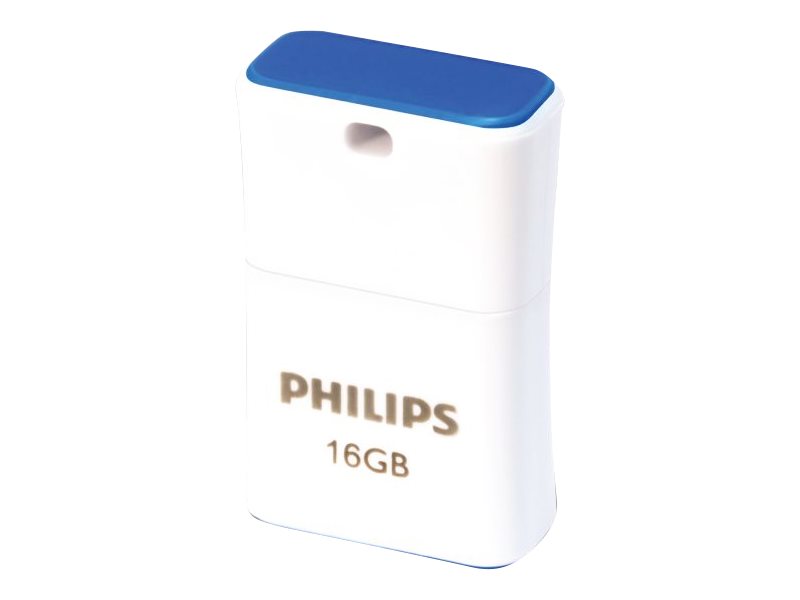 Philips FM16FD85B Pico Edition 2.0 16GB USB 2.0 USB stick Blå Hvid