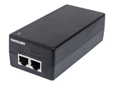 Intellinet Gigabit Ultra PoE+ Injector, 1 x 60 W Port, IEEE 802.3bt and IEEE 802.3at/af Compliant, Plastic Housing 60Watt
