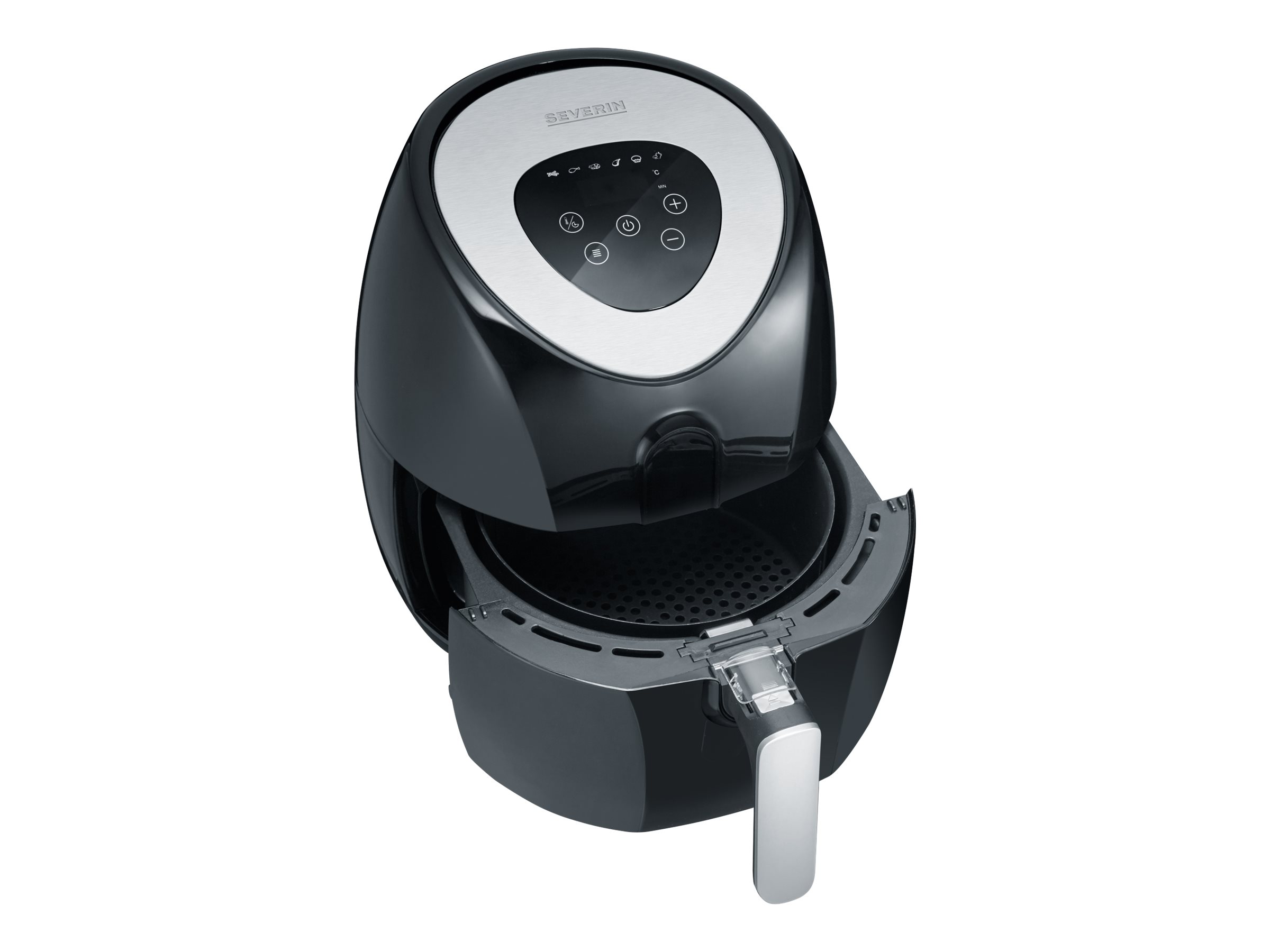 SEVERIN FR 2430 - hot air fryer - brushed stainless steel/black