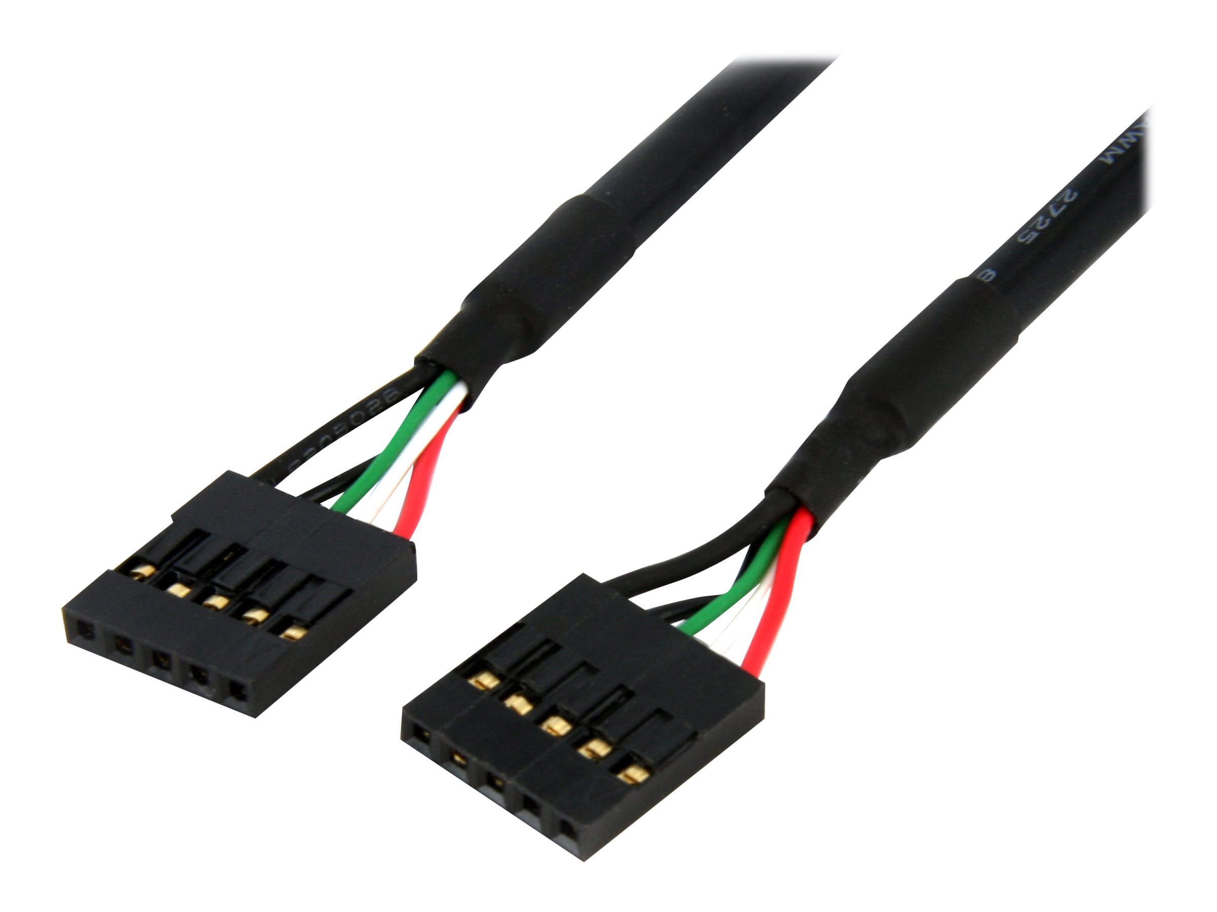 StarTech.com 24in Internal 5 pin USB IDC Motherboard Header Cable F/F - USB cable - 5 pin IDC (F) to 5 pin IDC (F) - USB 2.0 - 2 ft - black -