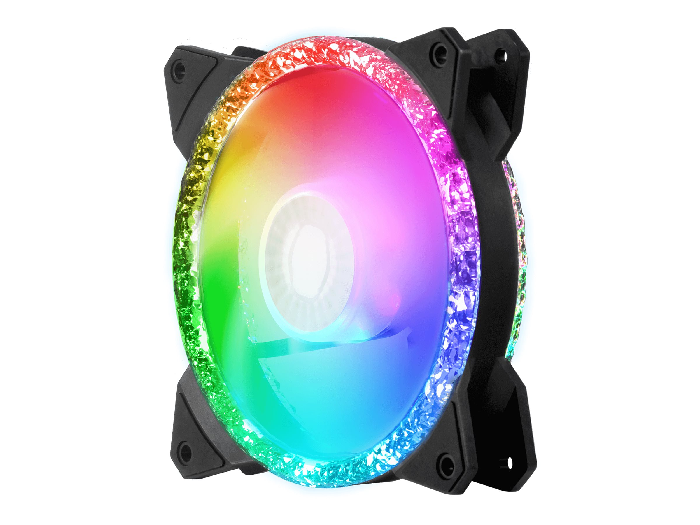 Cooler Master MasterFan MF120 Prismatic - Kabinet køler - 120mm - Sort med RGB LED lys - 27 dBA