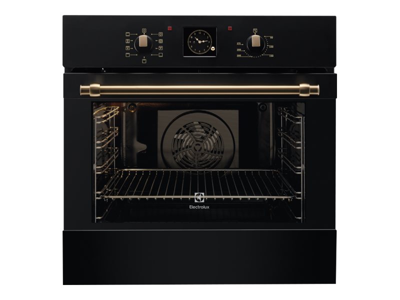 Electrolux SurroundCook 600 Flex EOB3400BOR - Ovn - til indbygning - niche - bredde: 56 cm - dybde: 55 cm - højde: 57.8 cm - med selv-rengøring - Klasse A - sort