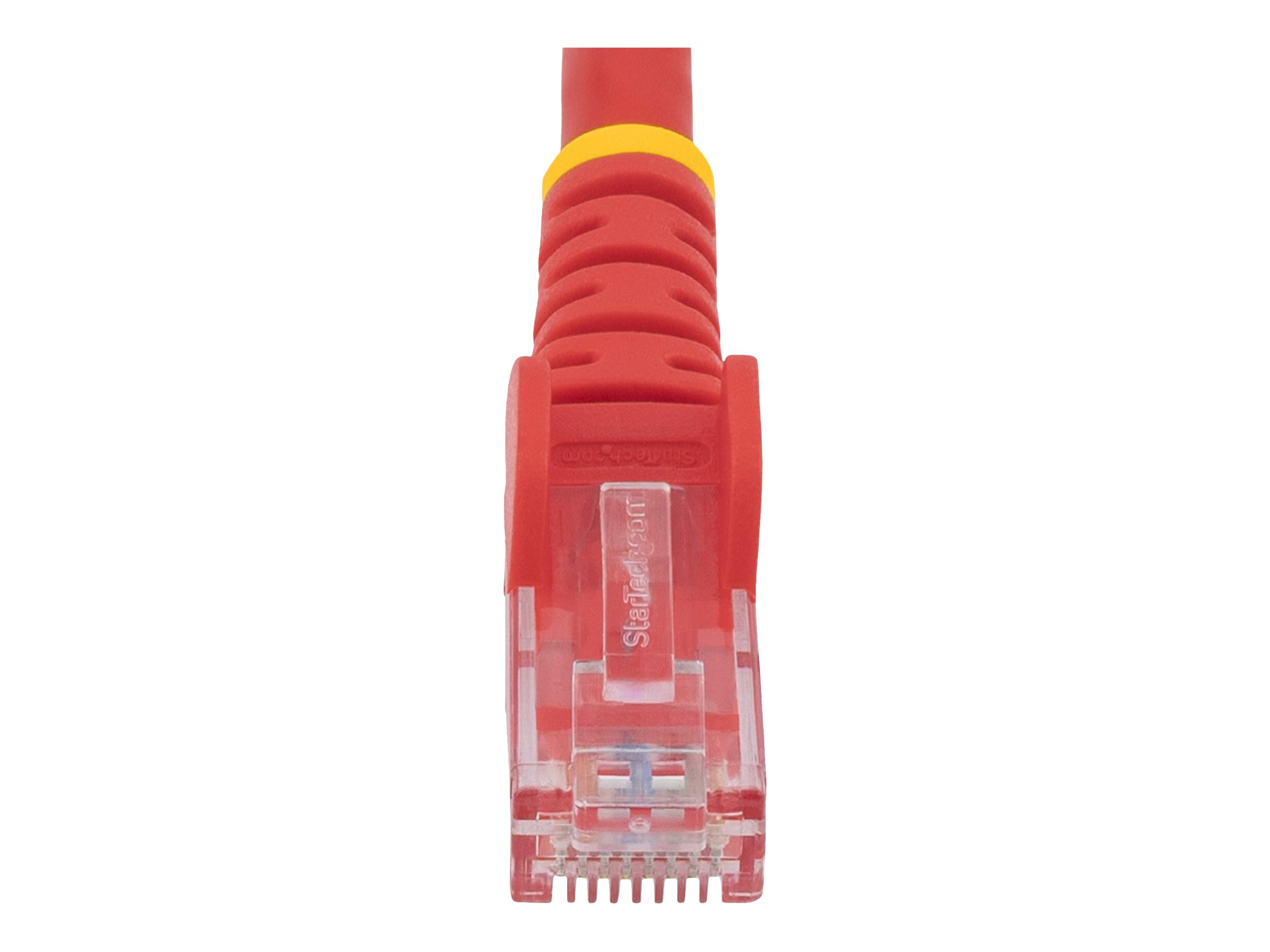 StarTech.com 50cm CAT6 Ethernet Cable, 10 Gigabit Snagless RJ45 650MHz 100W PoE Patch Cord, CAT 6 10GbE UTP Network Cable w/Strain Relief, Red, Fluke