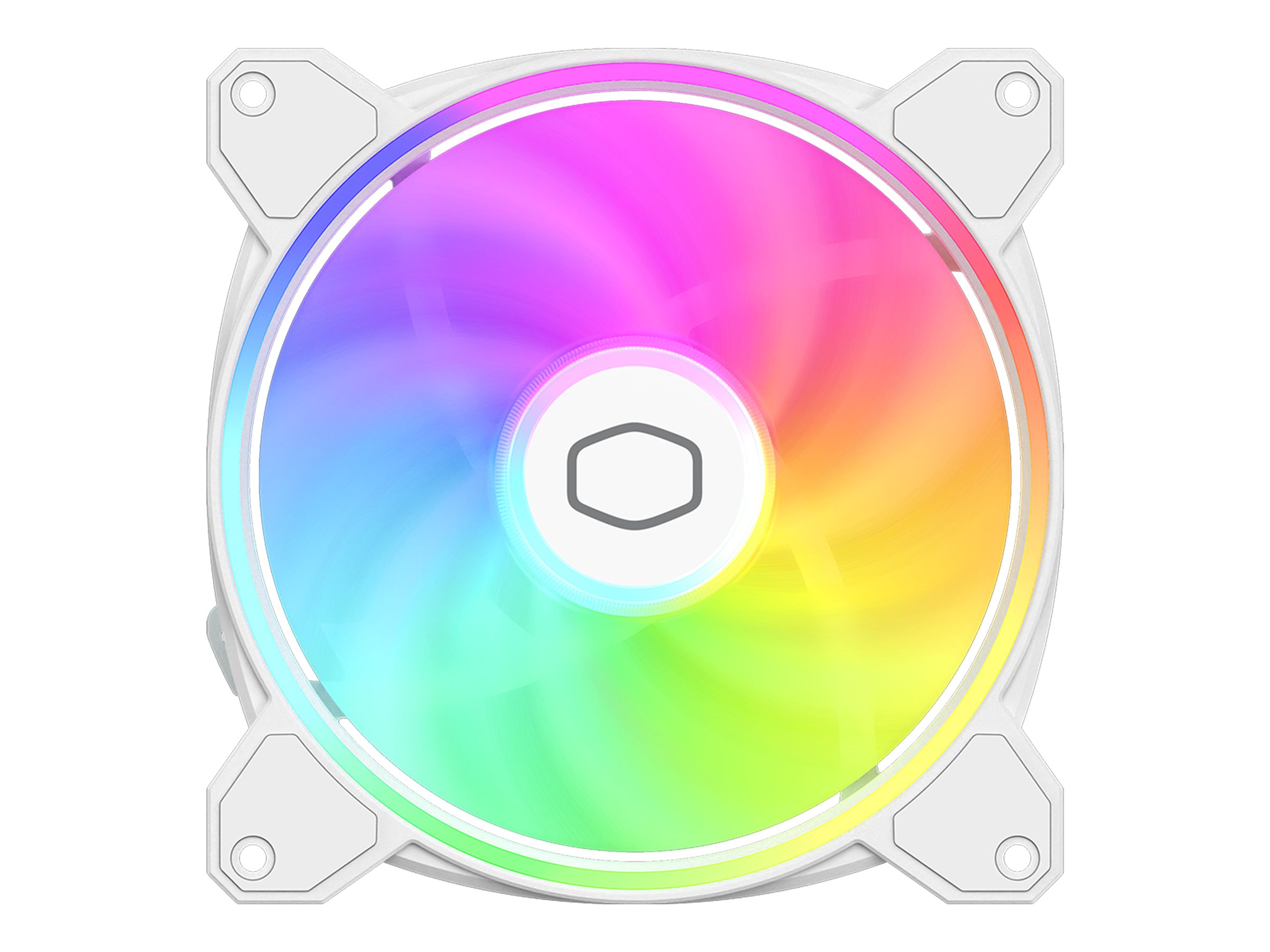 Cooler Master MasterFan MF140 HALO² - Kabinet køler - 140mm - Hvid