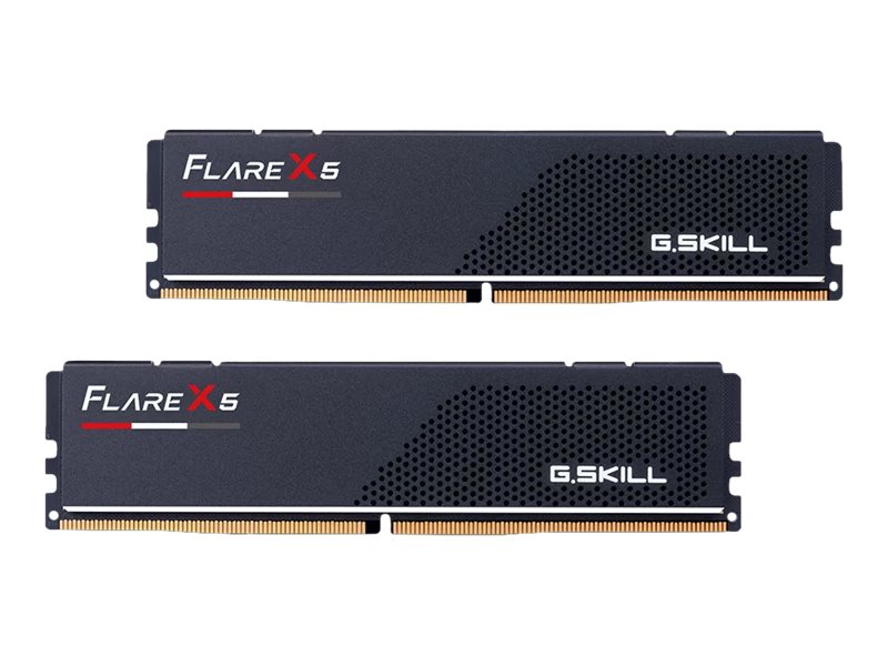 G.Skill Flare X5 - DDR5 - sæt - 64 GB: 2 x 32 GB - DIMM 288-PIN lav profil - 6000 MT/s / PC5-48000 - CL36 - 1.35 V - ikke bufferet - on-die ECC - mat sort