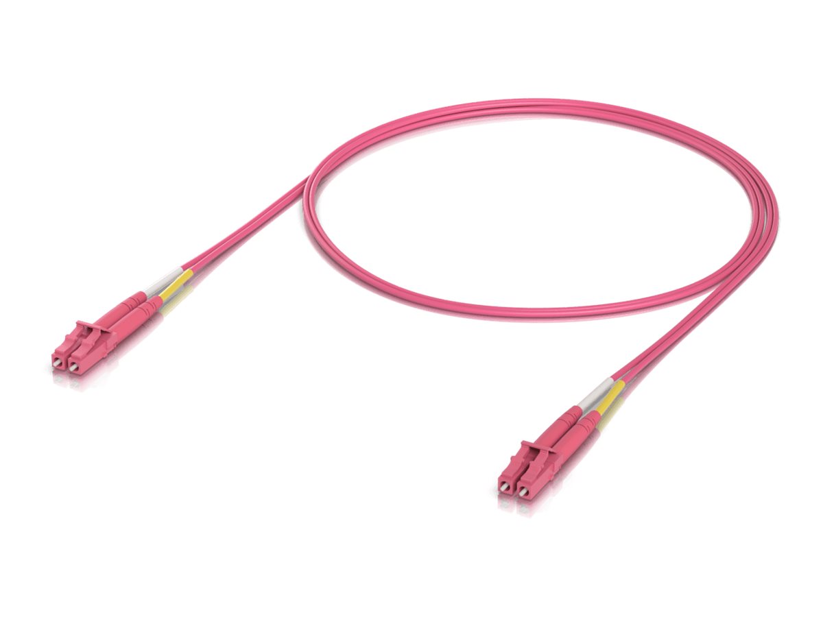 Ubiquiti UniFi OM4 Duplex LC UPC Fiber Patch Cable 1m (50-Pack) - Pink - 1meter