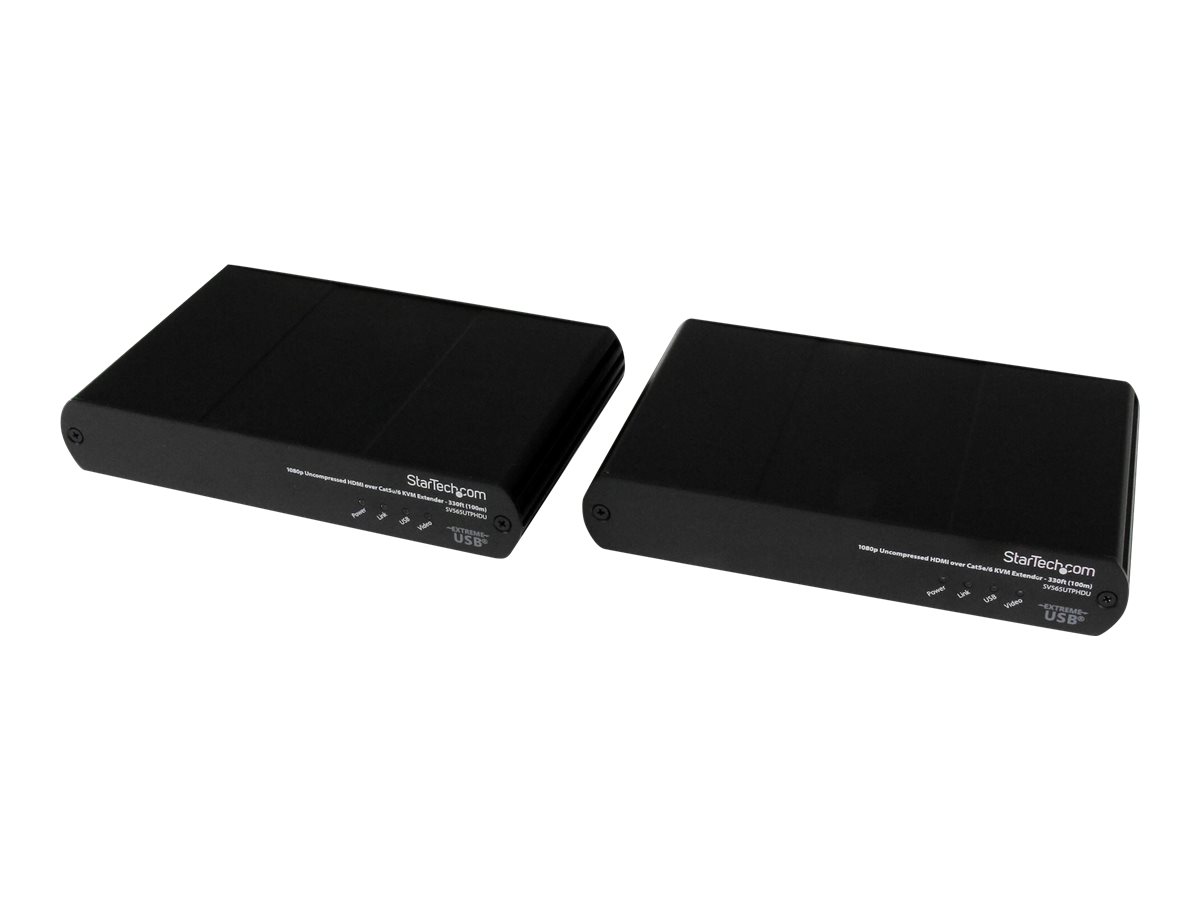 StarTech.com 330ft (100m) USB HDMI over CAT5e / CAT6 KVM Extender - 1080p Uncompressed HD Video - IT Grade KVM Console Extender for PC (SV565UTPHDU) billede